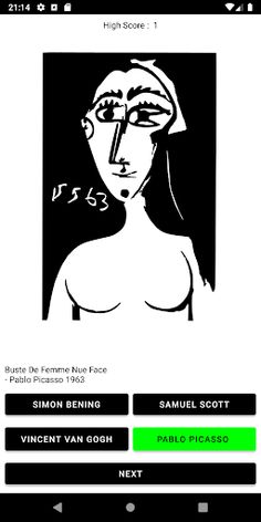 Art Quiz Black & White - Screenshot 2