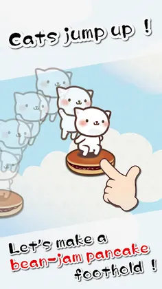 Cat Jump With Bean-jam pancake - Screenshot 2
