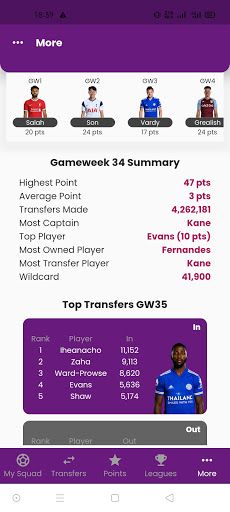 Tactical Fantasy FPL 22/23 - Screenshot 4