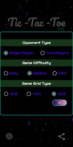 Tic Tac Toe CRYSTAL - Screenshot 2
