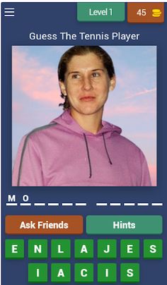 Guess The Female Tennis Player - Screenshot 1