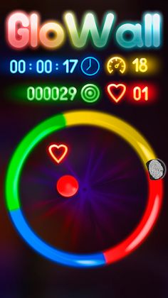 Glow Wall: 4 colors - Screenshot 3