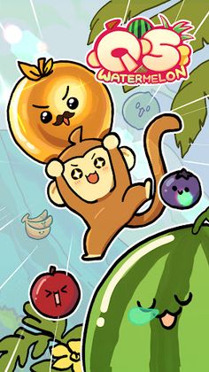 QS Monkey Land : Fruit Merge - Screenshot 1