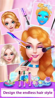 Long Hair Princess Salon Games - Screenshot 2
