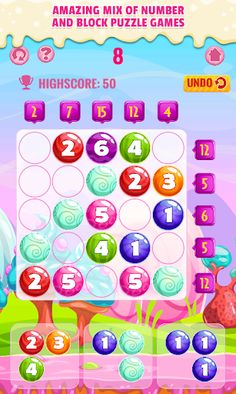 Candies - Number puzzle game - Screenshot 2