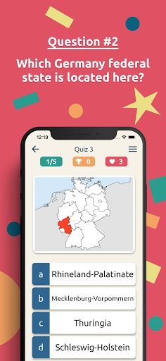 States of Germany Quiz - Flags - Screenshot 3