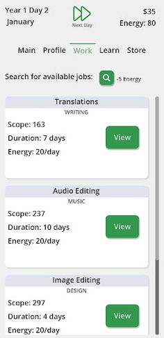 Freelance Quest (Simulator) - Screenshot 3