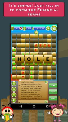 Finance Crossword Puzzle - Screenshot 1