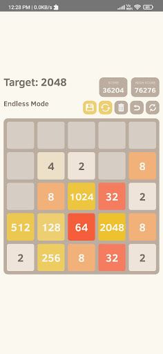 Canvas 2048 - Screenshot 3