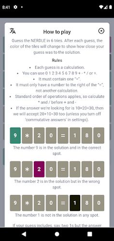 Nerdle-With No Daily Limit - Screenshot 3
