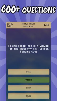 iCarly Trivia Quiz - Screenshot 1
