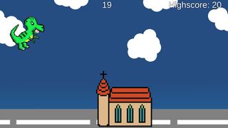 Pixel Dino Run - House Jumper - Screenshot 3