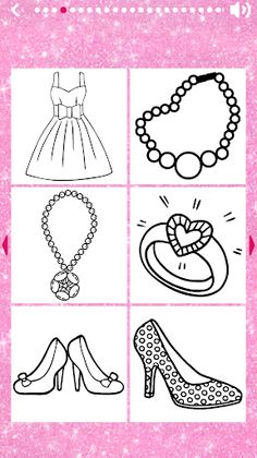 Dress Coloring Game for girls - Screenshot 2