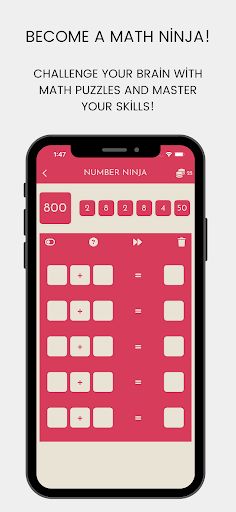 Number Ninja -Math Puzzle Game - Screenshot 1