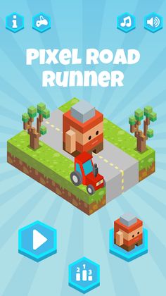 Pixel Road Runner - Screenshot 1