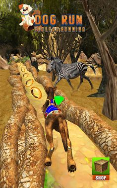 Dog Jungle Run Endless 3D - Screenshot 1