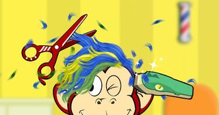 Hair Salon for kids - Dino Fun - Screenshot 1