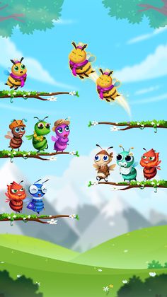 Bee Sort - Color Puzzle Game - Screenshot 2