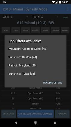 College Football Coach: Career - Screenshot 2