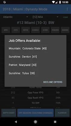 College Football Coach: Career - Screenshot 2