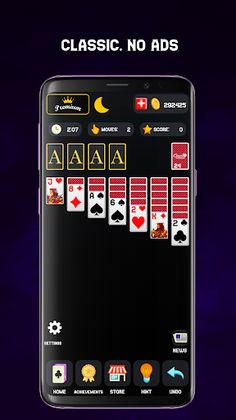 Classic Solitaire - Dark Mode - Screenshot 1