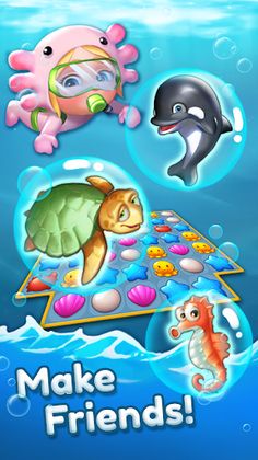 Ocean Friends : Match 3 Puzzle - Screenshot 3