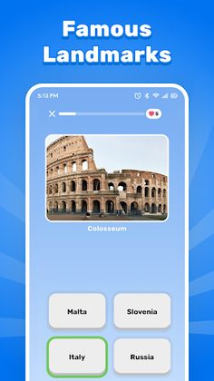 Flags of the World Map Quiz - Screenshot 3