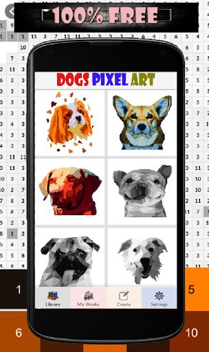 Dog Pixel Coloring - Screenshot 1