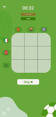 Footy tic tac toe - Screenshot 4