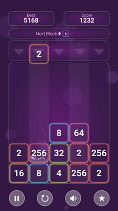 Drop & Merge 2048 Number Block - Screenshot 1