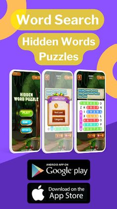 Hidden Words Search Puzzles - Screenshot 1