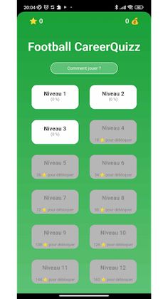 FootballCareerQuiz - Screenshot 1