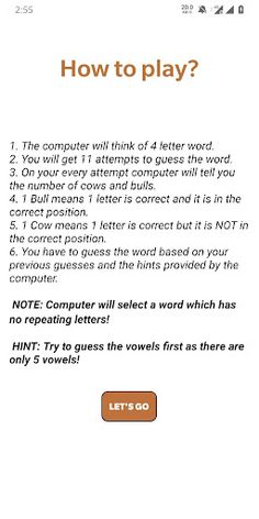 Bulls and Cows - Screenshot 4