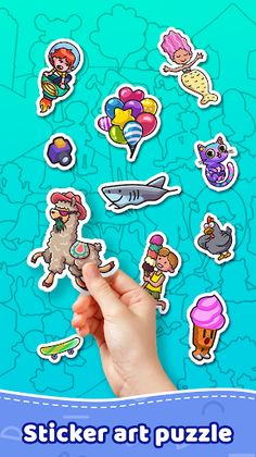 Sticker coloring - art puzzle - Screenshot 1
