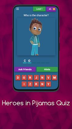 Heroes in Pijamas Quiz - Screenshot 1