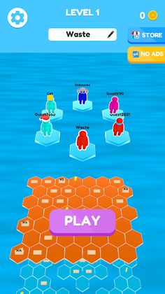 Hexagon fall heroes - Screenshot 1