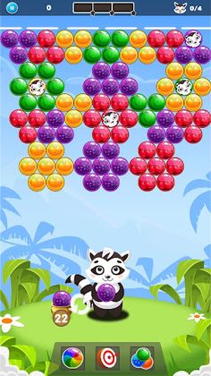 Bubbles: Racoon Rescue Bubble  - Screenshot 2