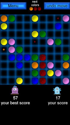 Color Lines. 5 in a row puzzle - Screenshot 4