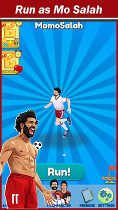 C. Ronaldo & Salah: Kick'n'Run - Screenshot 2