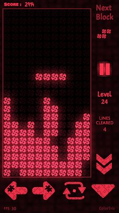 ColorTris - Classic Neon Block - Screenshot 4