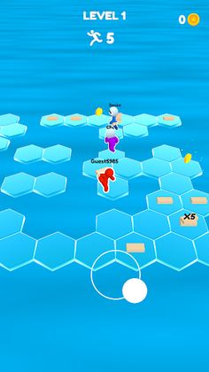 Hexagon fall heroes - Screenshot 3