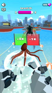 Kaiju Run - Dzilla Enemies - Screenshot 5