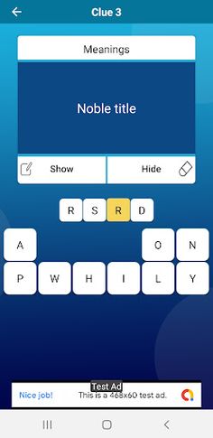 Secret Cross Words - Screenshot 1