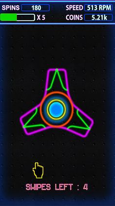 Fidget Spinner: Play with Neon - Screenshot 1
