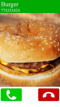 fake call burger game - Screenshot 1