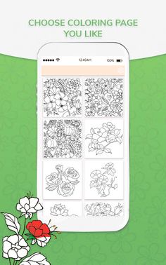 Coloring Flowers: Perfect Book - Screenshot 1