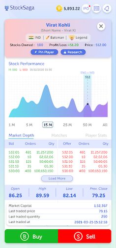 StockSaga: Fantasy Cricket App - Screenshot 4