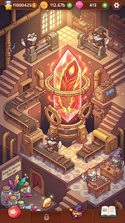 Cat Magic School : Cute Tycoon - Screenshot 1