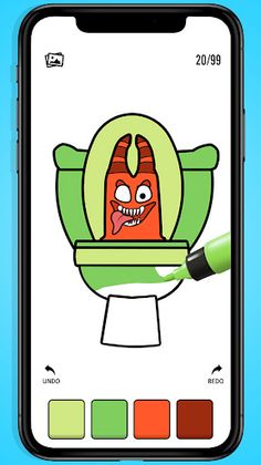 Toilet Monster Coloring Master - Screenshot 3