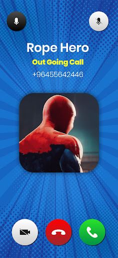 Rope Hero: Call Chat Superhero - Screenshot 1